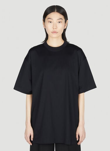 Logo Print T-Shirt Balenciaga Logo Print T-Shirt Black bal0251020