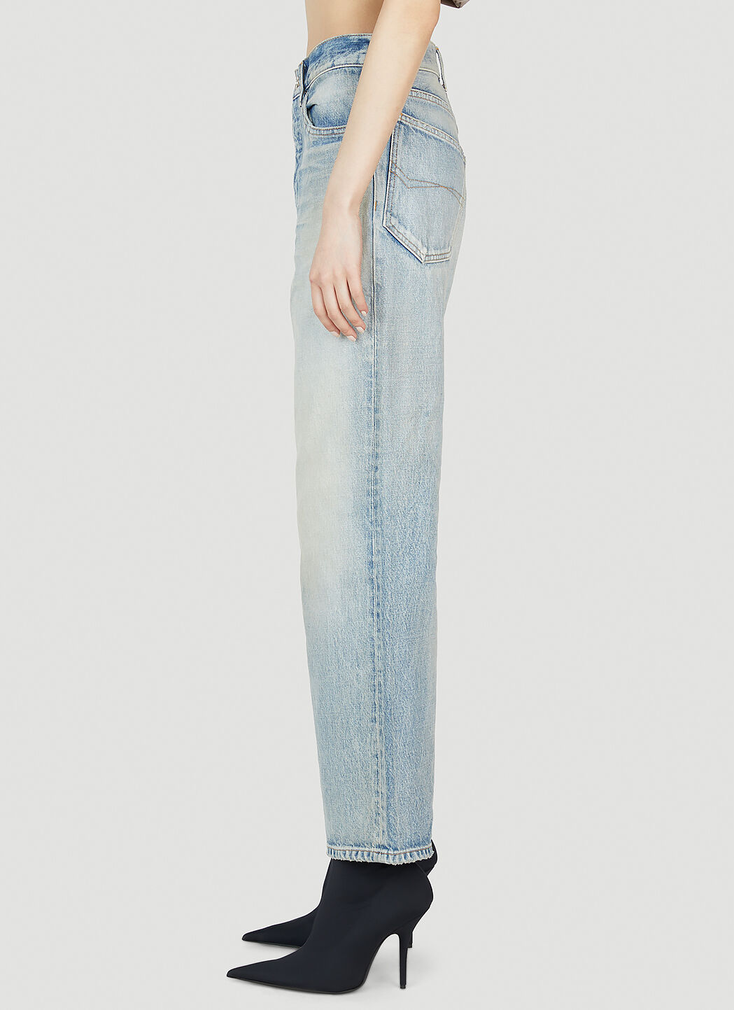 【BALENCIAGA】アンクルカットデニムジーンズ Balenciaga Ankle Cut Jeans in Blue | LN-CC