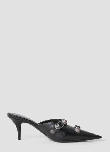 Cagole Heel Mules Balenciaga Cagole Heel Mules Black bal0251056