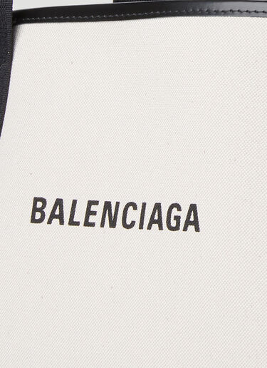 Balenciaga XS 로고 프린트 핸드백 화이트 bal0251133