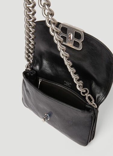BB 柔软小号翻盖单肩包 Balenciaga BB 柔软小号翻盖单肩包 黑色 bal0253035