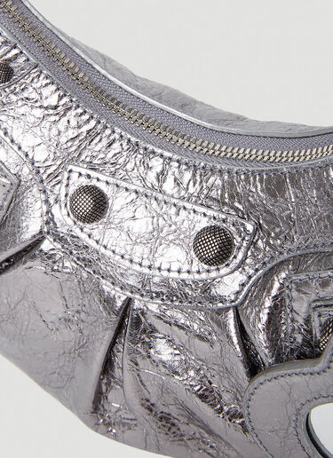 Balenciaga Le Cagole XS 单肩包 银色 bal0253044