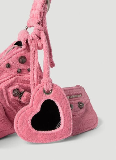 Le Cagole XS Velour Shoulder Bag Balenciaga Le Cagole XS Velour Shoulder Bag Pink bal0253050