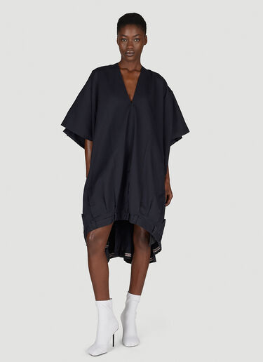 Vareuse Midi Dress Balenciaga Vareuse Midi Dress Navy bal0254004