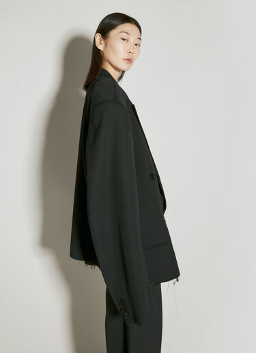 크롭 울 블레이저 Balenciaga 크롭 울 블레이저 블랙 bal0255003