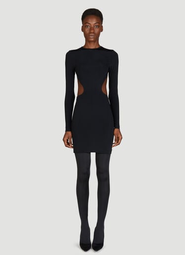 Cut-Out Mini Dress Balenciaga Cut-Out Mini Dress Black bal0255008