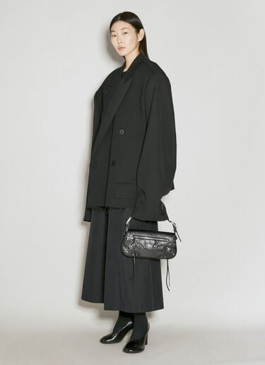 ル カゴール スモールスリングショルダーバッグ Balenciaga ル カゴール スモールスリングショルダーバッグ ブラック bal0255058