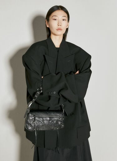 ル カゴール スモールスリングショルダーバッグ Balenciaga ル カゴール スモールスリングショルダーバッグ ブラック bal0255058