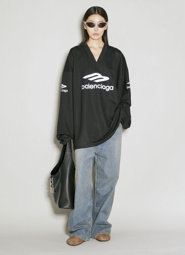 Balenciaga 3B 스포츠 아이콘 스키 티셔츠 블랙 bal0255104