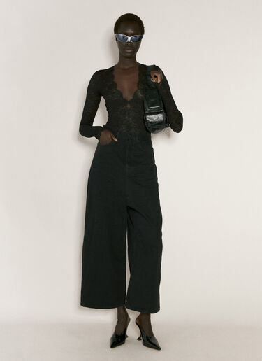 V-Neck Body Top Balenciaga V-Neck Body Top Black bal0256004