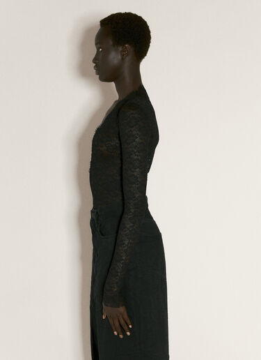 V-Neck Body Top Balenciaga V-Neck Body Top Black bal0256004