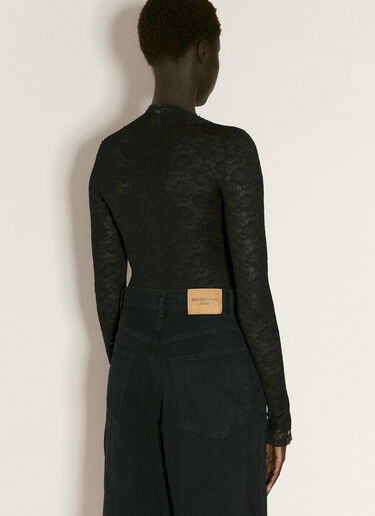 V-Neck Body Top Balenciaga V-Neck Body Top Black bal0256004