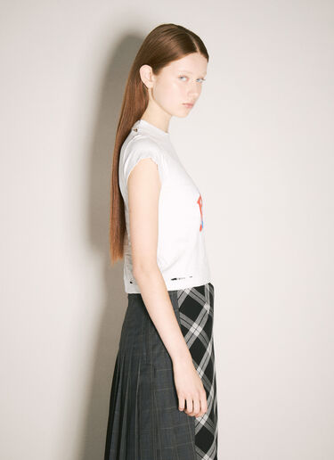 Planet Holiday Shrunk T-Shirt Balenciaga Planet Holiday Shrunk T-Shirt White bal0258009