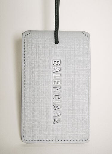 Balenciaga Logo Print Tag Grey bal0258030