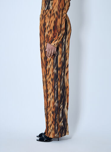 AI Croc Silk Pants Balenciaga AI Croc Silk Pants Brown bal0259001