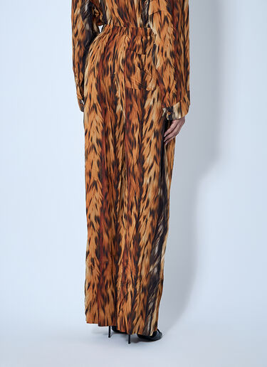 AI Croc Silk Pants Balenciaga AI Croc Silk Pants Brown bal0259001
