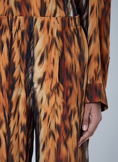 AI Croc Silk Pants Balenciaga AI Croc Silk Pants Brown bal0259001
