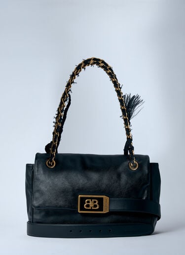 Balenciaga Modu Flap Shoulder Bag Black bal0259021