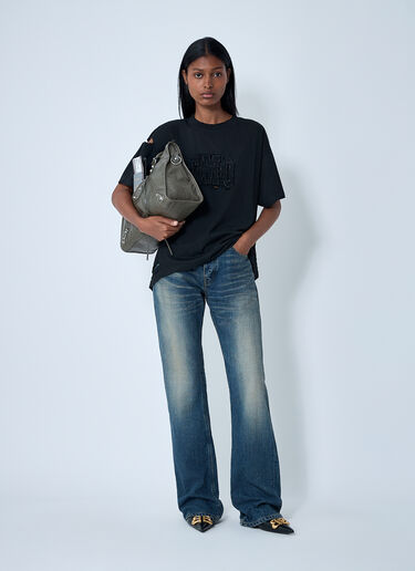 Balenciaga Logo Motif T-Shirt Black bal0261001