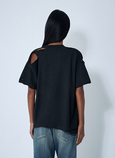 Logo Motif T-Shirt Balenciaga Logo Motif T-Shirt Black bal0261001