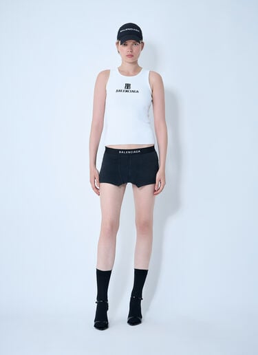 Balenciaga 徽标图案背心上衣  白色 bal0261002