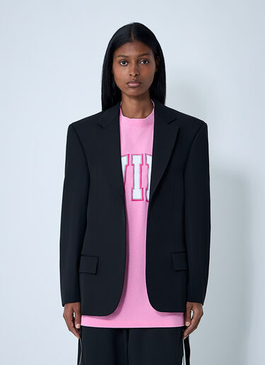 Single-Breasted Blazer Balenciaga Single-Breasted Blazer Black bal0261008