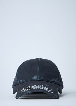 Balenciaga Logo Motif Baseball Cap Black bal0261012