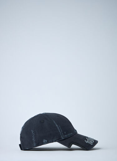 Balenciaga Logo Motif Baseball Cap Black bal0261012