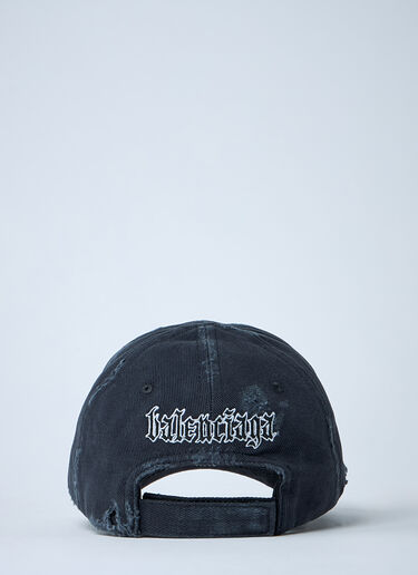 Balenciaga Logo Motif Baseball Cap Black bal0261012
