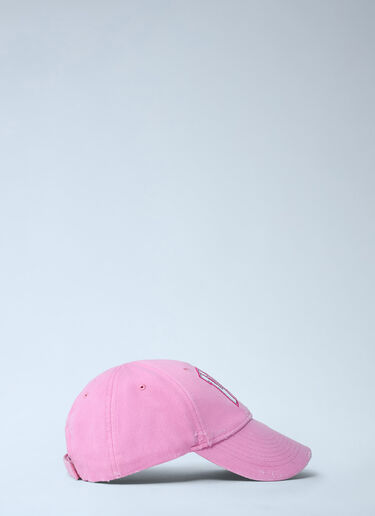 Logo Motif Baseball Cap Balenciaga Logo Motif Baseball Cap Pink bal0261013