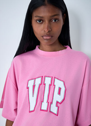 Balenciaga Logo Motif T-Shirt Pink bal0261015
