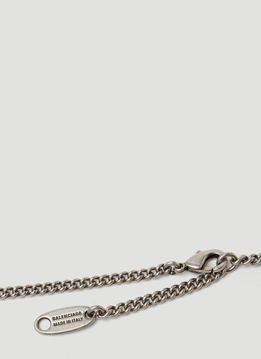 라이선스 BB 로고 스터드 네크리스 Balenciaga 라이선스 BB 로고 스터드 네크리스 실버 bal0350005