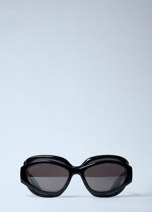 Balenciaga Superbusy Round Sunglasses Black bal0361001