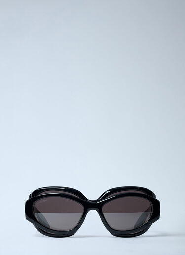 Balenciaga Superbusy Round Sunglasses Black bal0361001