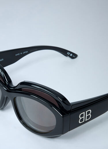Superbusy Round Sunglasses Balenciaga Superbusy Round Sunglasses Black bal0361001