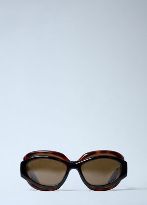 Balenciaga Superbusy Round Sunglasses Dark Brown bal0361002