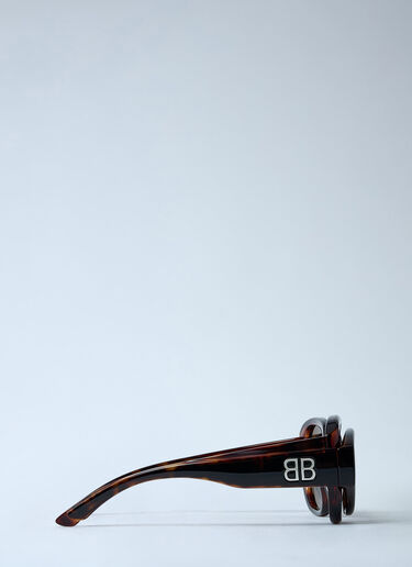 Superbusy Round Sunglasses Balenciaga Superbusy Round Sunglasses Dark Brown bal0361002
