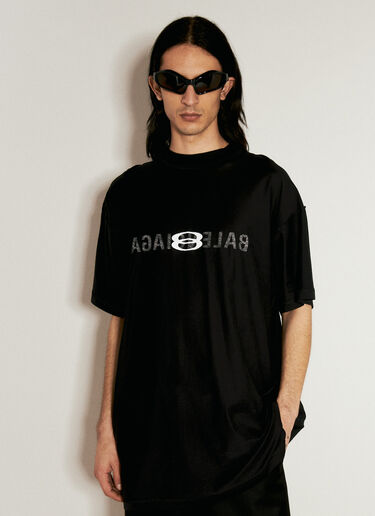 Balenciaga Fennec 椭圆形太阳镜 黑色 bcs0354001