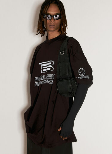 Reverse Xpander 矩形太阳镜 Balenciaga Reverse Xpander 矩形太阳镜 黑色 bcs0355010