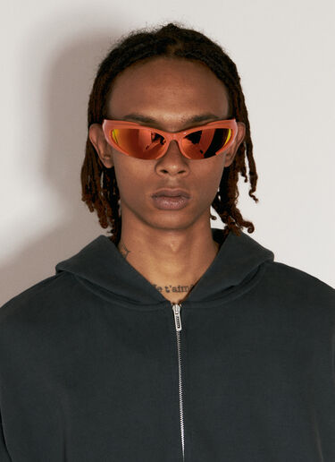 Balenciaga Reverse Xpander Rectangle Sunglasses Red bcs0355011