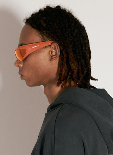 Balenciaga Reverse Xpander Rectangle Sunglasses Red bcs0355011