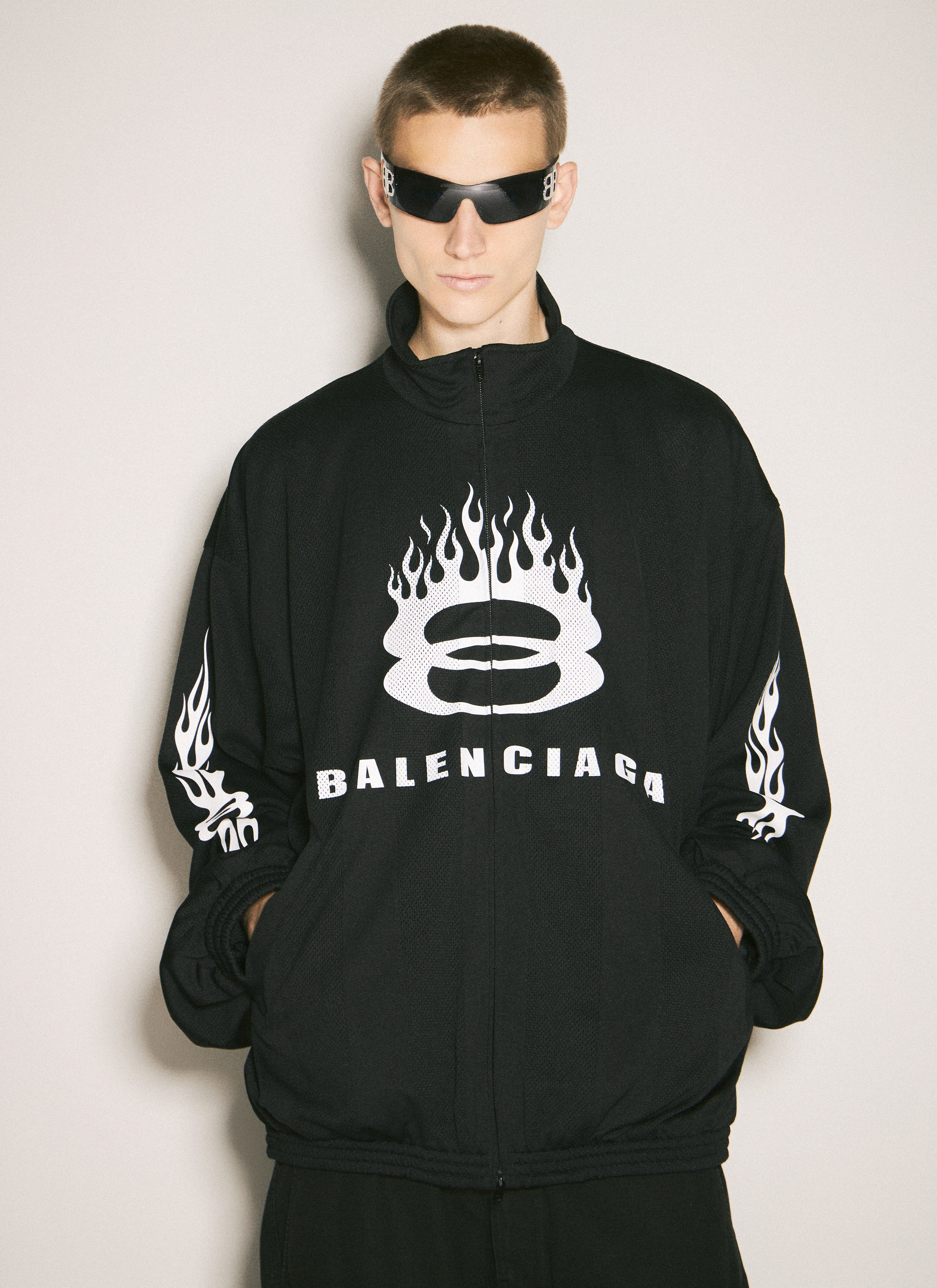 Balenciaga Men's' Bossy Mask Sunglasses in Blue | LN-CC®