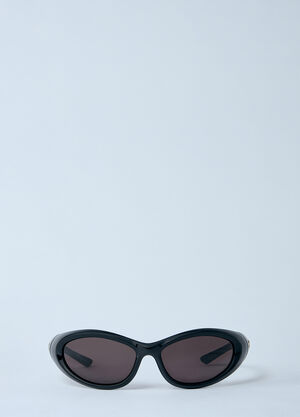 Balenciaga Sporty B Round AF Sunglasses Black bcs0360001