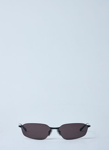 Invis Oval Sunglasses Balenciaga Invis Oval Sunglasses Black bcs0360008