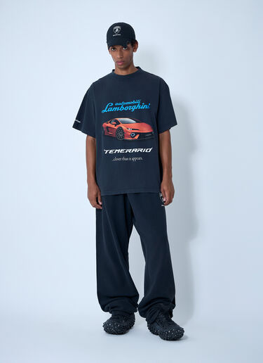 Automobili Lamborghini T-Shirt Balenciaga x Lamborghini Automobili Lamborghini T-Shirt Black bll0162003