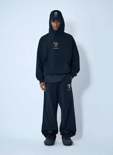 Automobili Lamborghini Hooded Sweatshirt Balenciaga x Lamborghini Automobili Lamborghini Hooded Sweatshirt Black bll0162005