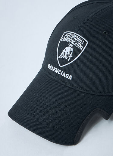 Logo Motif Baseball Cap Balenciaga x Lamborghini Logo Motif Baseball Cap Black bll0162006