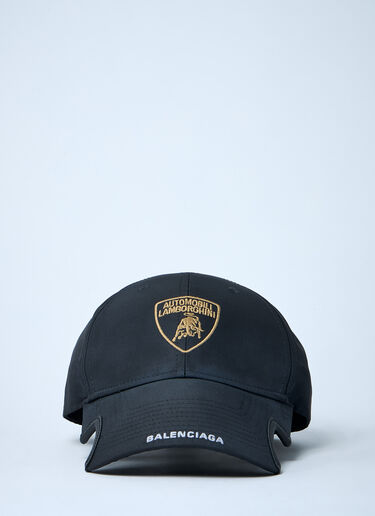 Logo Motif Baseball Cap Balenciaga x Lamborghini Logo Motif Baseball Cap Black bll0162007