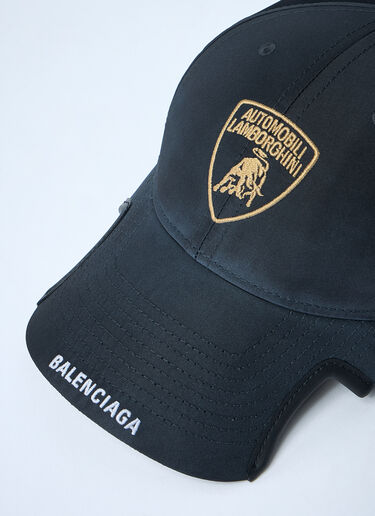 Logo Motif Baseball Cap Balenciaga x Lamborghini Logo Motif Baseball Cap Black bll0162007