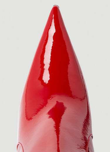 페이턴트 하이힐 부츠 Blumarine 페이턴트 하이힐 부츠 레드 blm0249012
